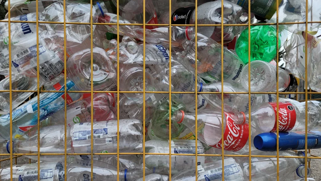 bottle to recycled fabric