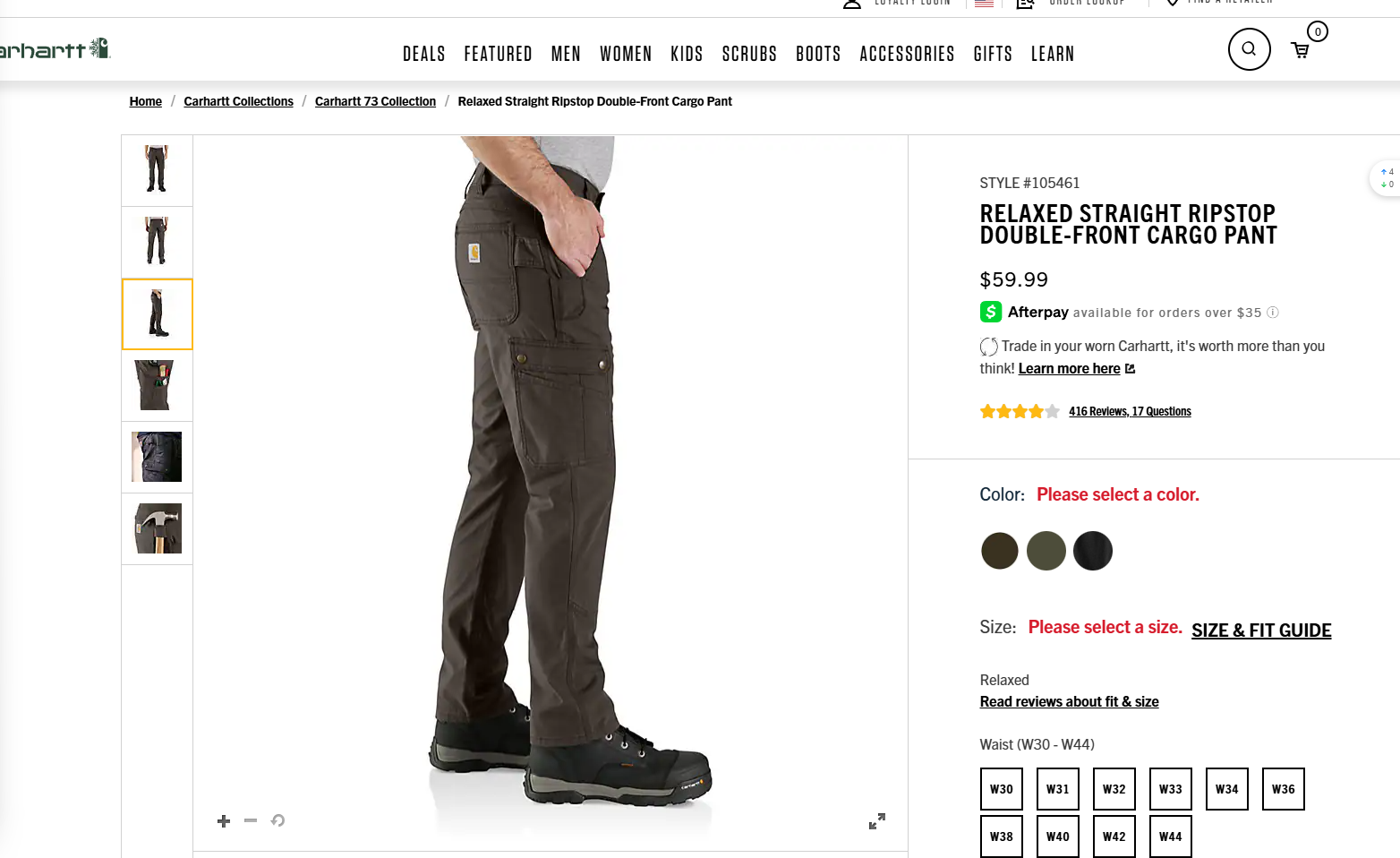 carhartt ripstop cargo pant