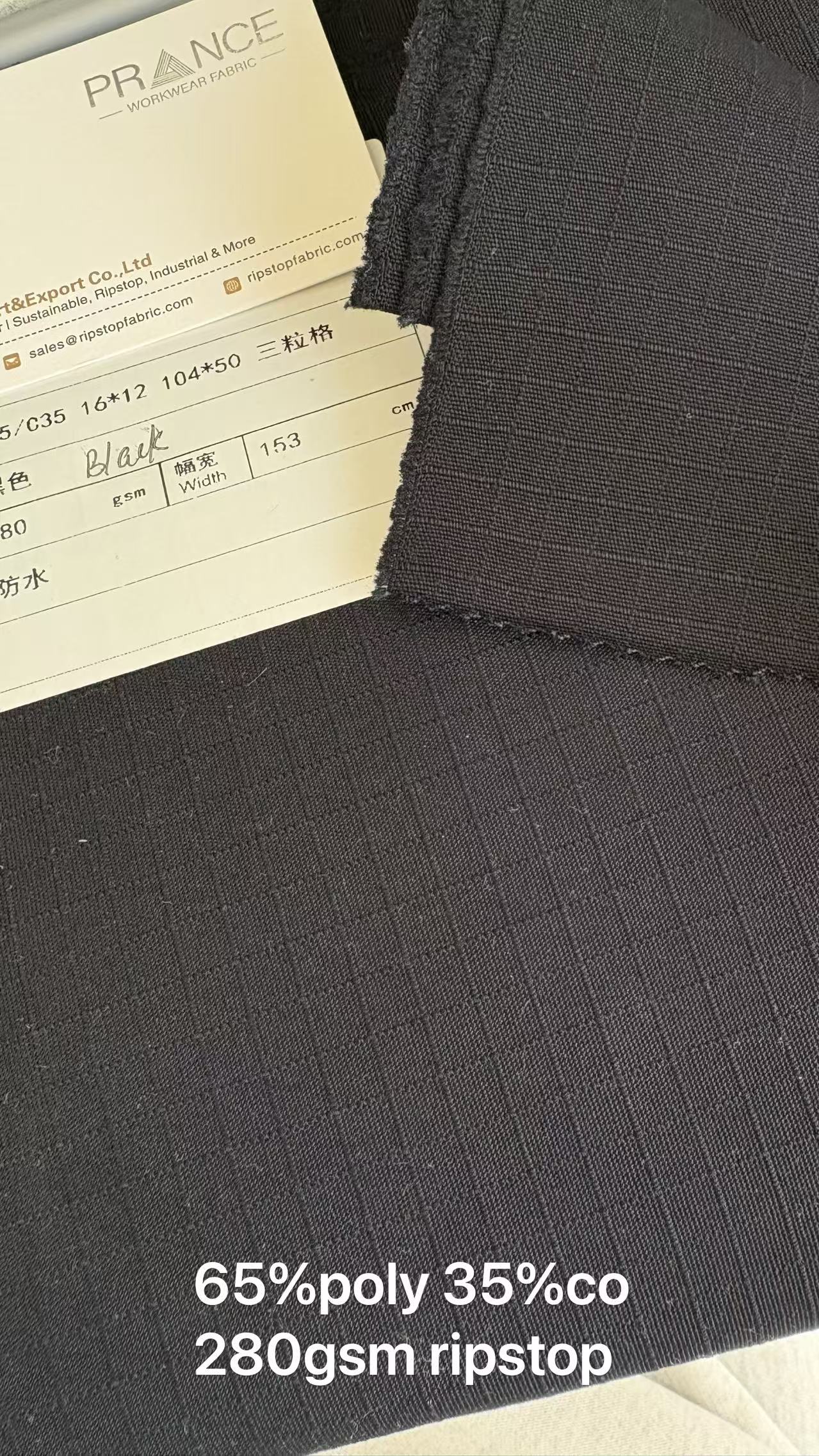 Heavy ripstop fabric designed for improved tear control in work pants